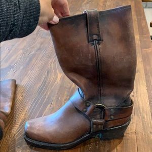 NEW Frye anniversary edition harness boots Whiskey